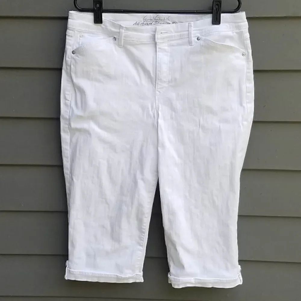 Gloria Vanderbilt Skimmer All Around Slimming Effect Cropped pants size 12